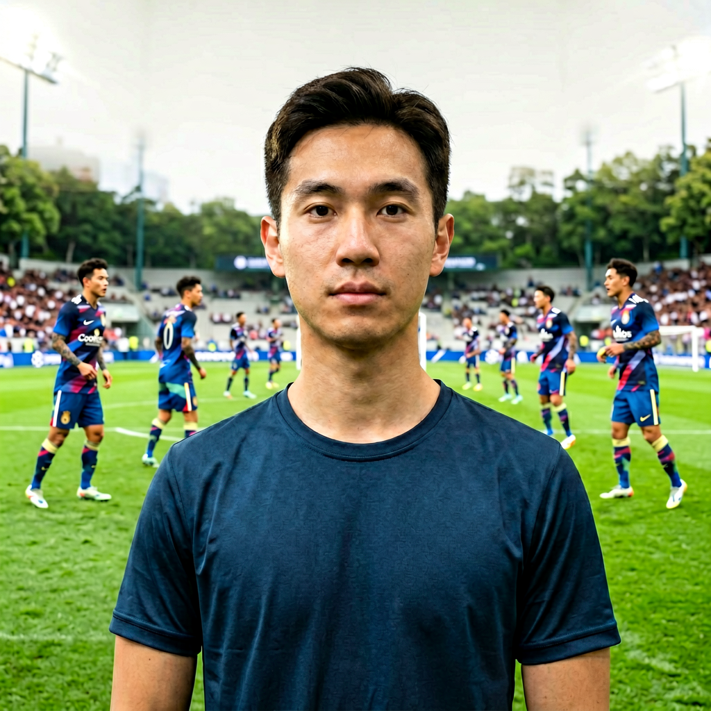 职业足球队日常训练场景，球员们在绿茵场上进行战术演练